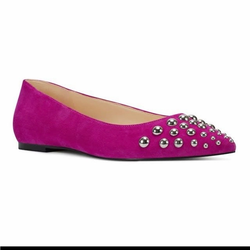 Nine West “Adalyn” Fuchsia Studded Flats - Picture 9 of 10